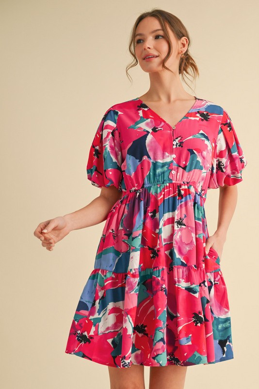 Floral Babydoll Dress - Image 2