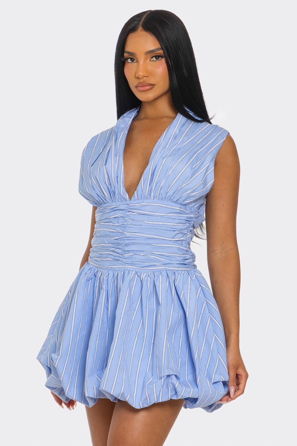 Skylar Bubble Mini Dress - Image 4