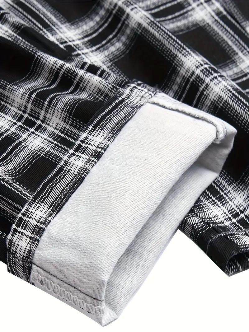 Plaid Casual Slim Fit Jeans - Image 3