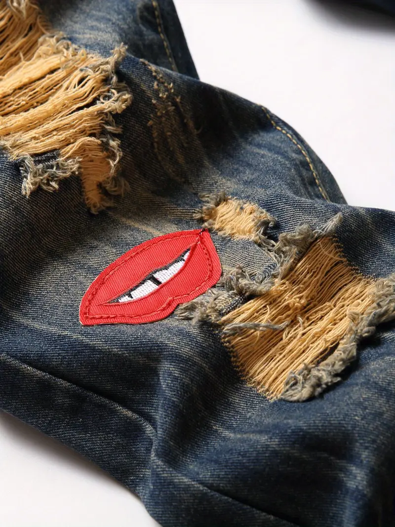 Ripped Bear Straight Jeans - Image 3