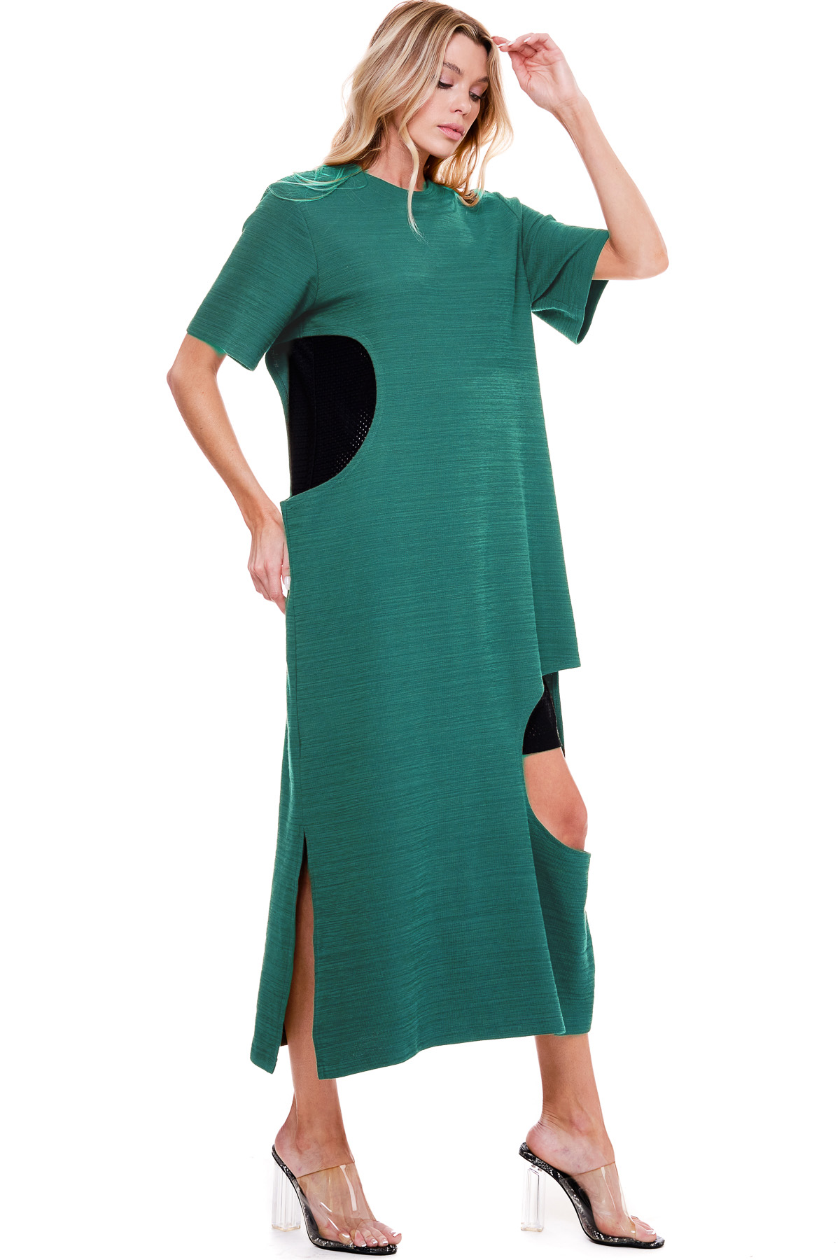 Cutout Maxi Casual Dress - Image 3