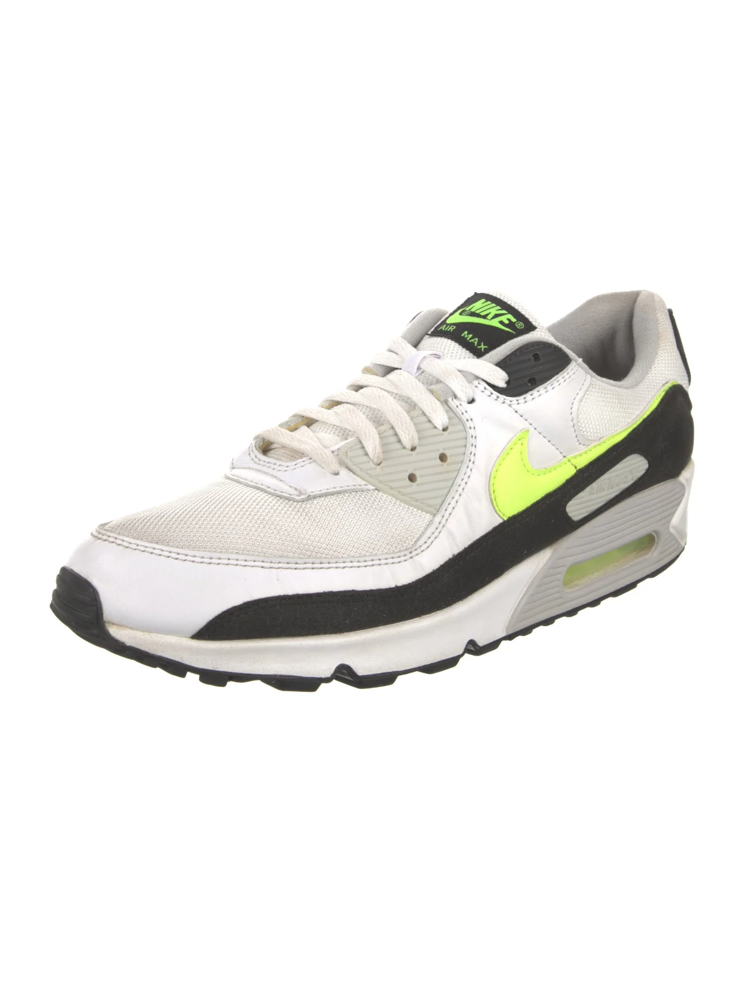 Nike Air Max 90 White Lime Sneakers - Image 4