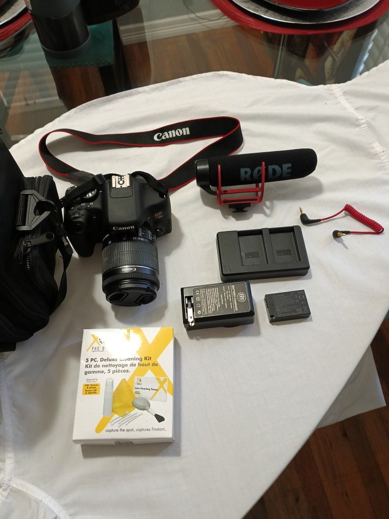 Canon T6i DSLR Camera w/Rode Mic - Image 3